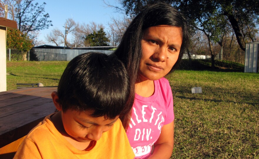 The government last year denied the asylum request of Hilda Ramirez and her son, Ivan. They recently were taken in by St. Andrew's Presbyterian Church in Austin, Texas.