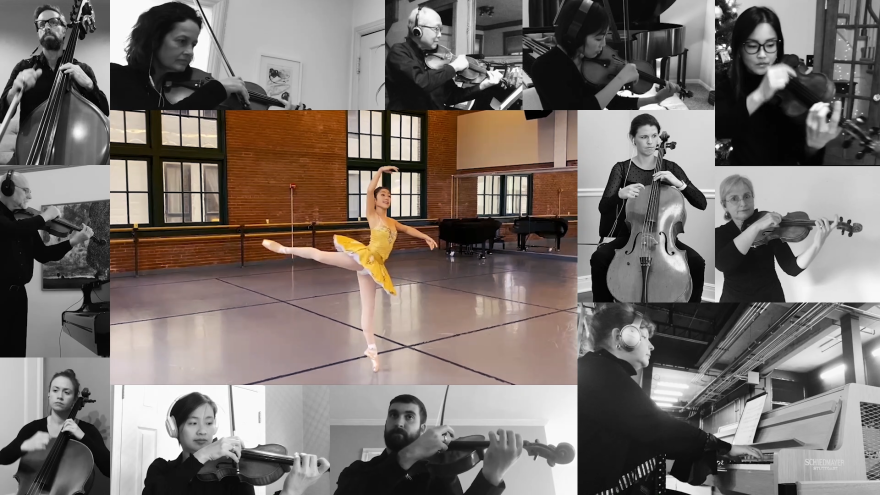 In December, Kansas City Symphony musicians are playing in the pit during performances of Kansas City Ballet's "The Nutcracker." This year, they're offering a musical advent calendar, including music from the show. 
