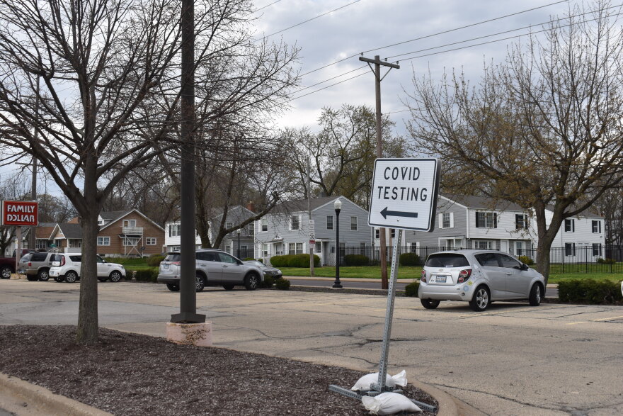 File photo depicting a COVID-19 testing site in Peoria.