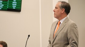 Senate Republican Floor Leader Max Wise watches as lawmakers vote to override another of Democratic Gov. Andy Beshear's vetoes on the penultimate day of the 2026 session of the Kentucky General Assembly.