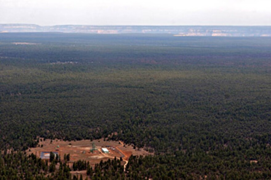 The Canyon Mine (foreground) is six miles south of Grand Canyon National Park.