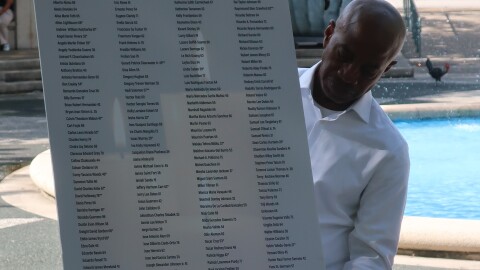 On Friday, December 19, 2025 at 11:30 a.m., the names of 172 people who died this year while experiencing homelessness in Miami-Dade were read aloud during a vigil in downtown Miami. The list includes those from ages 19 to 99, including four U.S. veterans and 26 people who died from opioids.