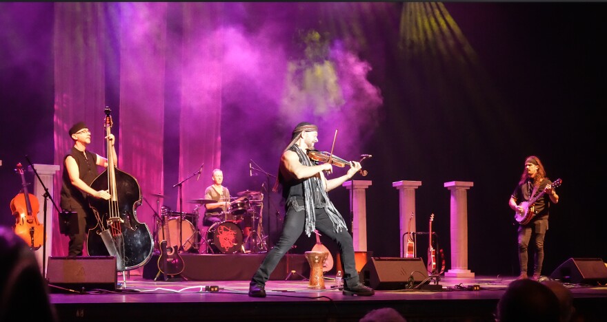 Scott Jeffers describes Traveler’s sound as a multicultural experience, blending Middle Eastern, Celtic, Greek, and Turkish instruments and scales with American folk and rock.