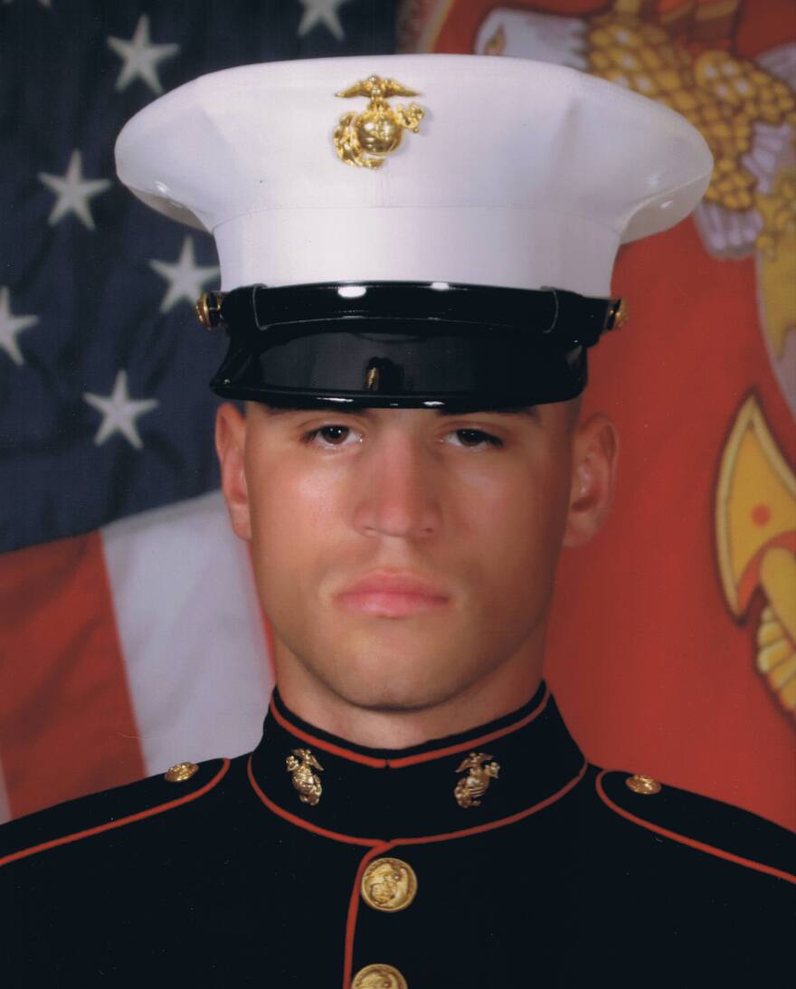 Lance Cpl. Nicholas Rodriguez joined the Marines at the age of 21. He "wanted to go and help the world in some way," says his stepfather, Michael Geiger.