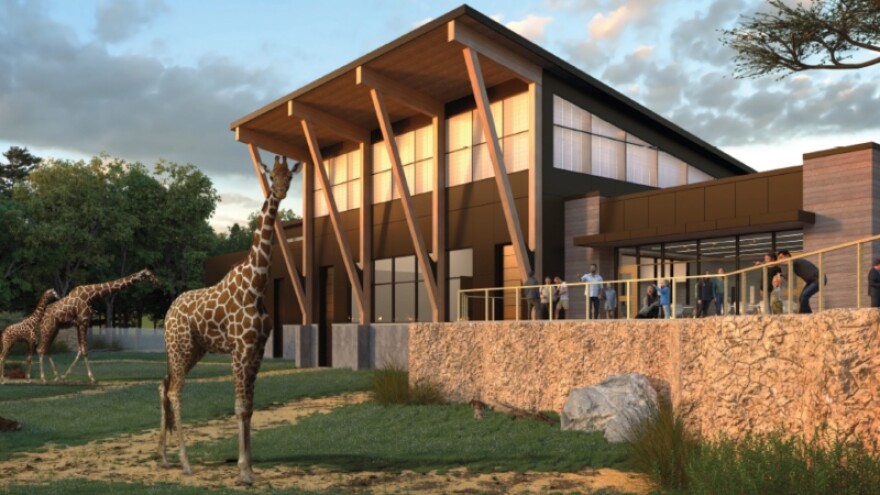 Rendering of future giraffe enclosure by TowerPinkster and Stefansson Design & Consulting courtesy of John Ball Zoo