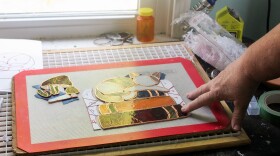 Pat Hustmyer's home is bright and filled with things she and her family made with their hands, like crocheted blankets and small stained glass art of a cat sleeping on books. She and her family rely on Medicaid, but that coverage may be at risk due to policies at both the state and federal level.