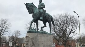 The shroud that had obscured the Robert E. Lee statue in Charlottesville, Va.'s, Emancipation Park since August was removed Wednesday morning. A judge ruled the shroud, as well as one over a Stonewall Jackson monument in a second park, was obstructing the right of the public to view the memorials.