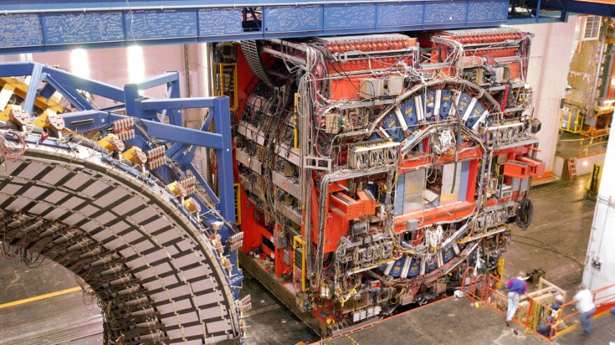 One of the detectors used in the discovery of top quarks at the Fermilab Tevatron.