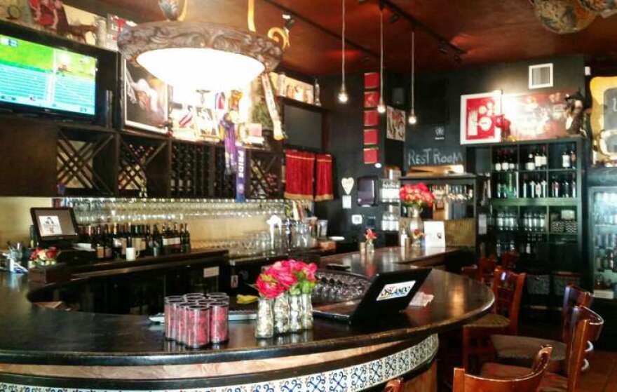 The bar at Maxine's. Photo by Crystal Chavez.