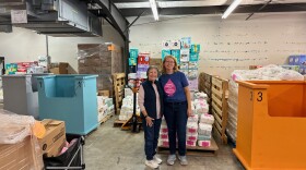 From left to right: Doris Robinson, volunteer, and Julie Bowling, director of the Diaper Bank of North Carolina - Lower Cape Fear.