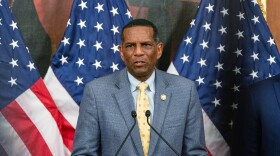 Rep. Burgess Owens, R-Utah, speaks at the Frederick Douglass Press Gallery dedication at the Capitol, Thursday, Feb. 12, 2026, in Washington.