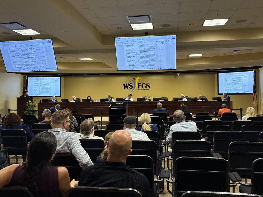 Winston-Salem/Forsyth County school board meeting room