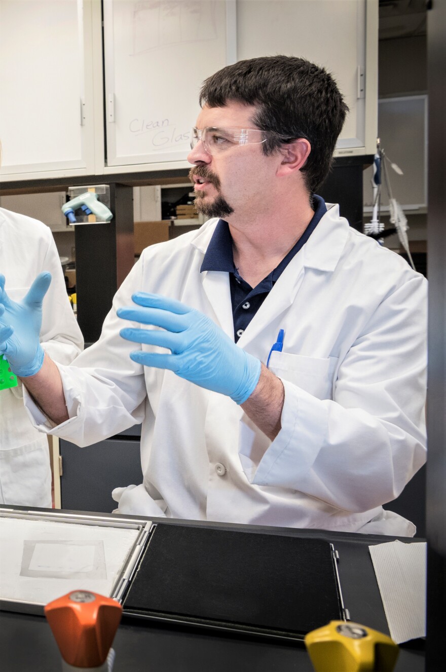 WVU researcher Travis Knuckles 