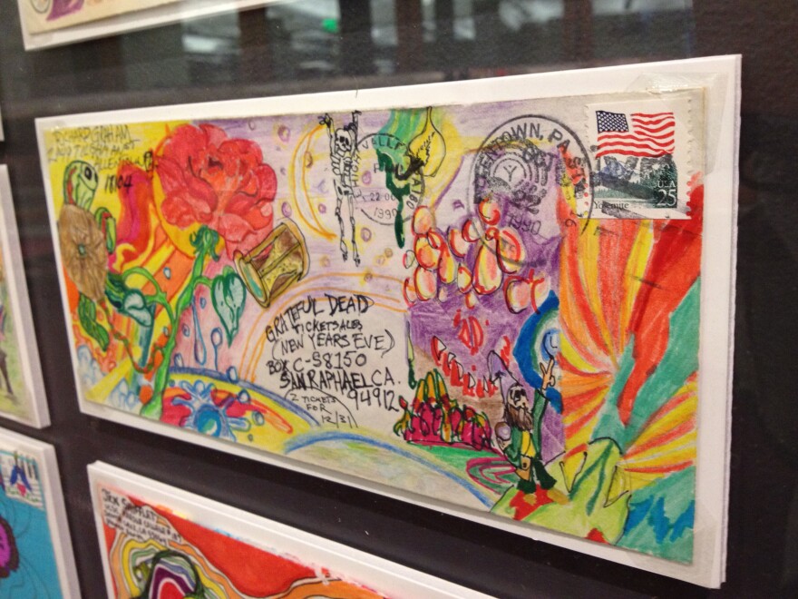 One of many pieces of elaborately decorated fan mail in the Grateful Dead Archive at Santa Cruz.