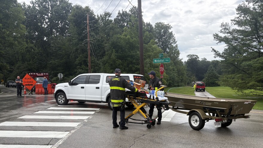 Evacuations in Carmel, Indiana