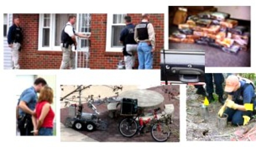 Graphics lead visitor to crime statistics web page.