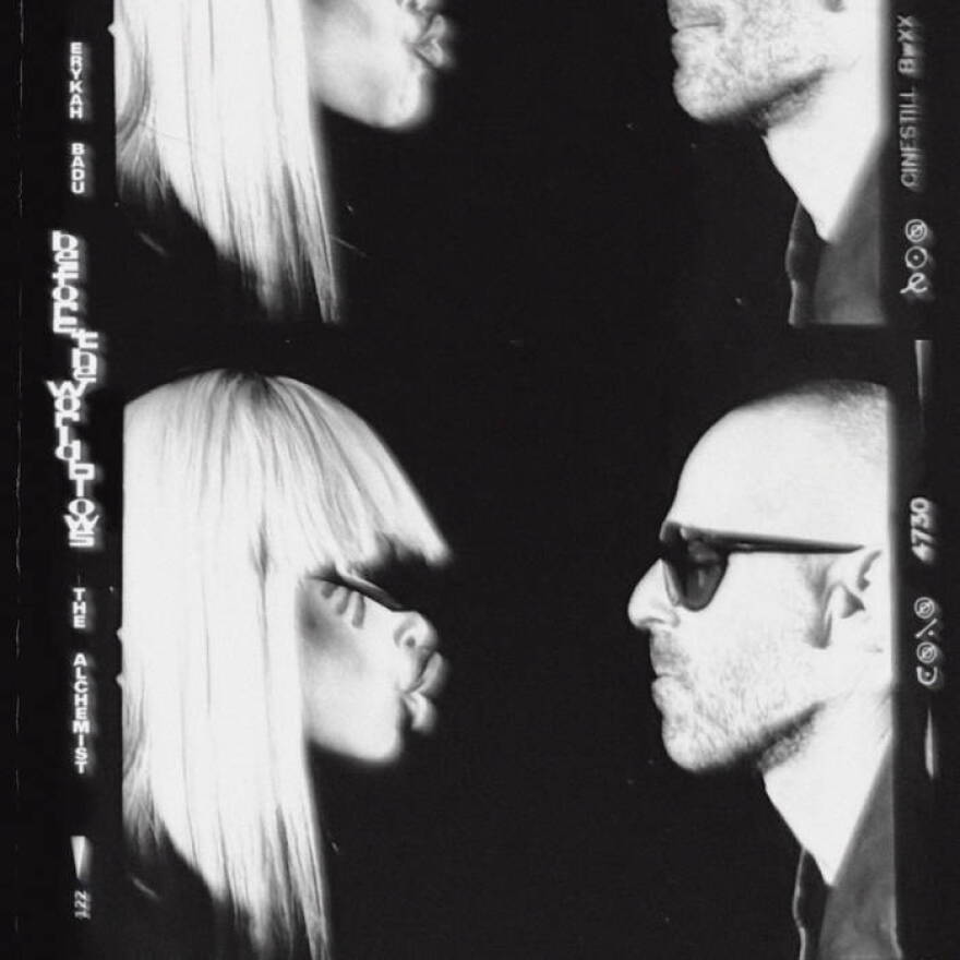 Erykah Badu and The Alchemist on their new album cover