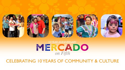 Mercado on Fifth in Moline celebrates its 10th anniversary this season, starting its Friday night markets tonight, May 22, from 5 to 10 p.m., on 5th Avenue west of 12th Street.