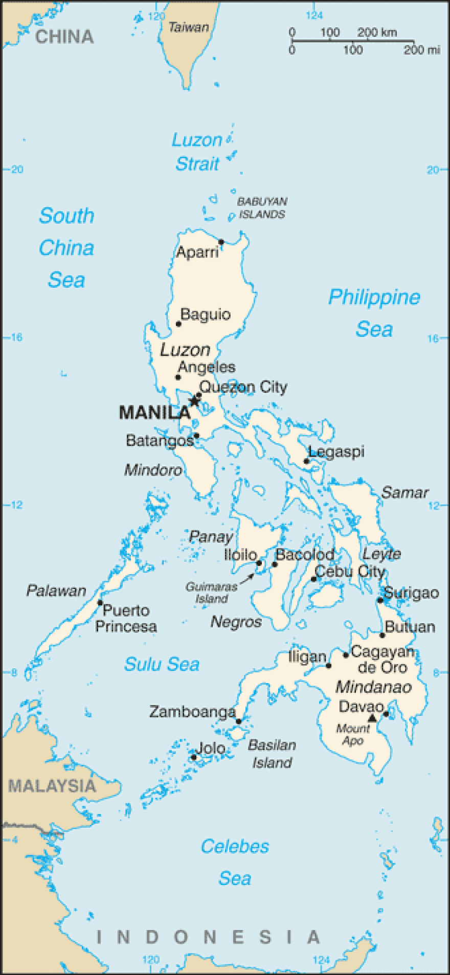 The archipelago nation of the Philippines is located in southeast Asia and made up of over 7,000 islands. A former Spanish colony, the nation was ceded to the US in 1898 after the Spanish-American war. The Philippines attained its full independence July 4