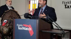  Florida TaxWatch President Dominic Calabro said the 116 turkeys on his group’s annual list are “strong suggestions” for vetoes. The turkeys, a Tallahassee term for questionable spending items, total $157.5 million.