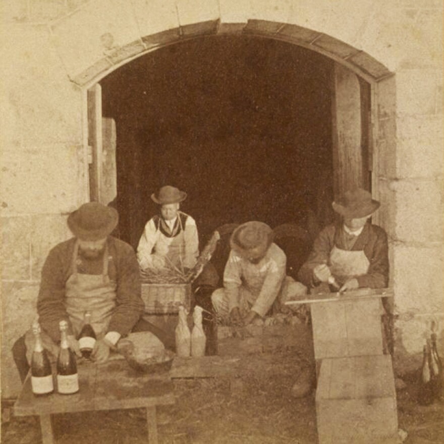 Photos of Chinese men working in the fields and bottling wine are displayed in Buena Vista's tasting room. "We feel it's more important than ever to talk about the reason we exist and the people who contributed to it − Chinese, Hungarian, French," says Jean-Charles Boisset, whose family company, Boisset Collection, bought the winery in 2011.