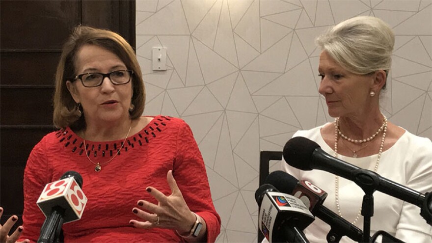 Indiana Chief Justice Loretta Rush (left) is the co-chair of the National Judicial Opioid Task Force.