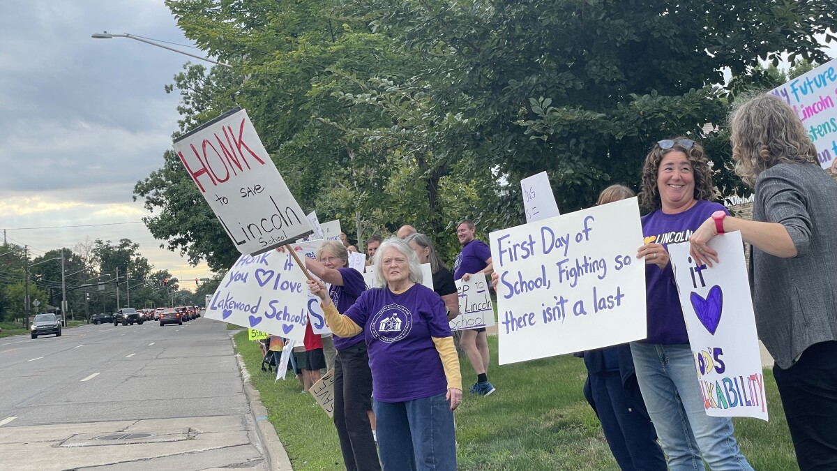 Lakewood parents again protest potential school consolidation