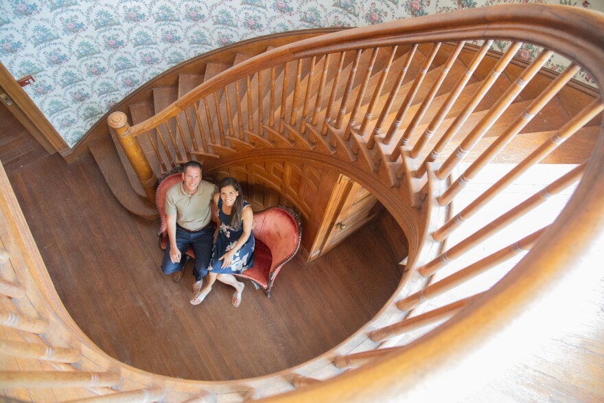 Jon and Denise Ebersole purchased the Metcalf Mansion in April.