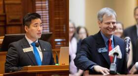 Georgia Democratic State Representative Sam Park (L) and Georgia Republican State Senator Ben Watson (R). (Matthew Pearson and David Goldman/AP)