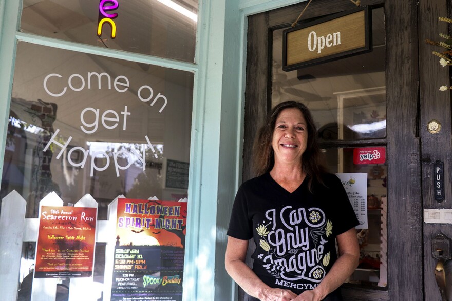 My Happy Place owner Adela Rizzotto said she got the idea to open a storefront in Alachua City after helping with her husband's Rizzotto's Real Italian Ice trailer. (Chasity Maynard/WUFT News)