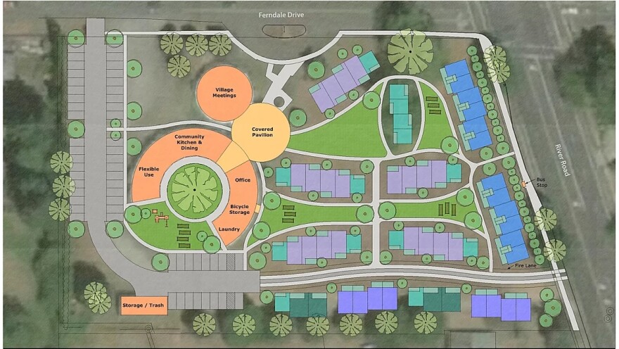 Peace Village Co op, a new tiny home village development, is one of the projects slated to get ARPA funds.