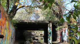 The Main Street Bridge in downtown Springfield, Mo. on November 12, 2025.