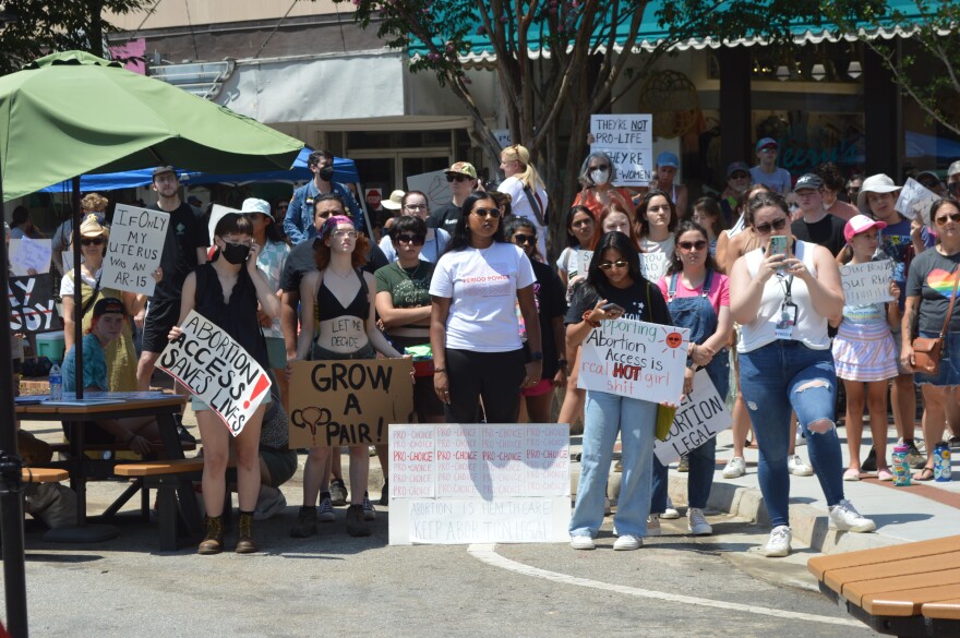 Activists from all over gathered in downtown Athens to fight for abortion rights