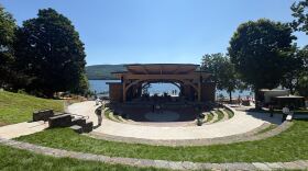 Shepard's Park new amphitheater project constructed a new stage, artists space, and revamped the venue's century-old stone steps
