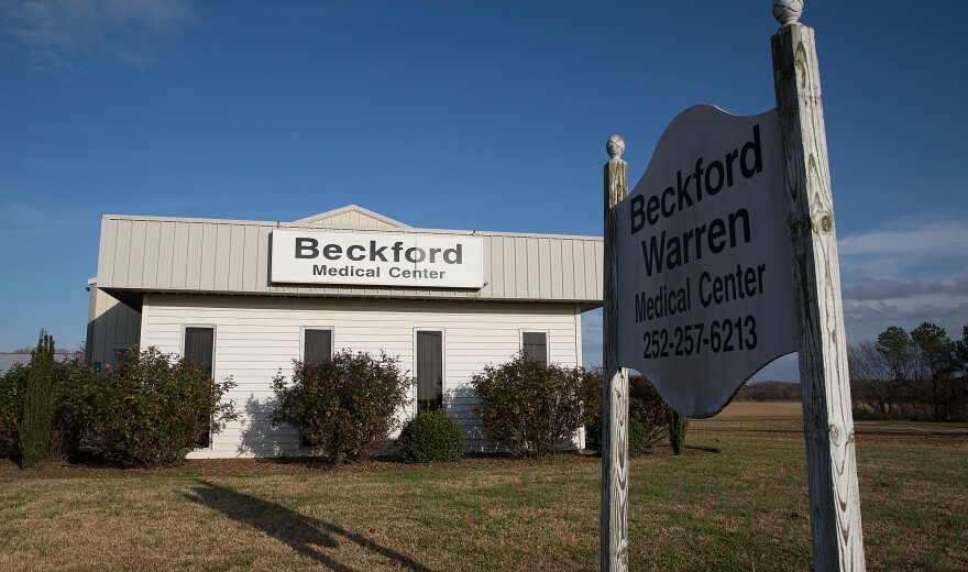 The exterior of the  Beckford Medical Center in Warren County.