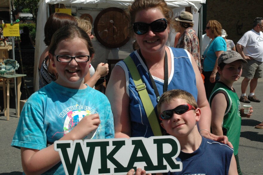 I Love WKAR - in Our Community at East Lansing Art Festival. May 2012.
