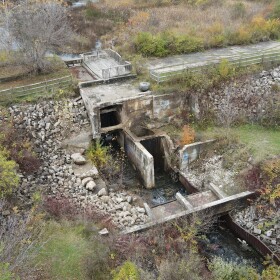 Sanback Dam in Rose City is slated for removal in May. (Photo courtesy of Huron Pines)