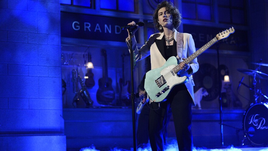 SATURDAY NIGHT LIVE — "Will Ferrell" Episode 1774 — Pictured: Musical guest King Princess performs "1950" on Saturday, November 23, 2019 — (Photo by: Will Heath/NBC/NBCU Photo Bank via Getty Images)