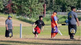 The executive director of the Polynesian Association of Alaska says they hopes the league can compete in a bigger field soon, since players often hit balls out of the small park, putting windshields and neighbors' windows at risk.