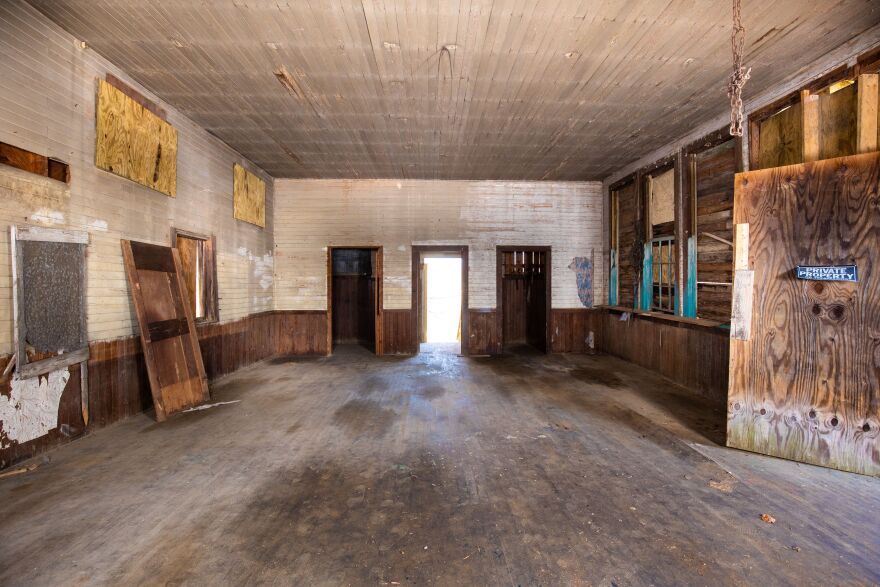 Pictured is the inside of Siloam School which will be renovated to make it accessible to the community.