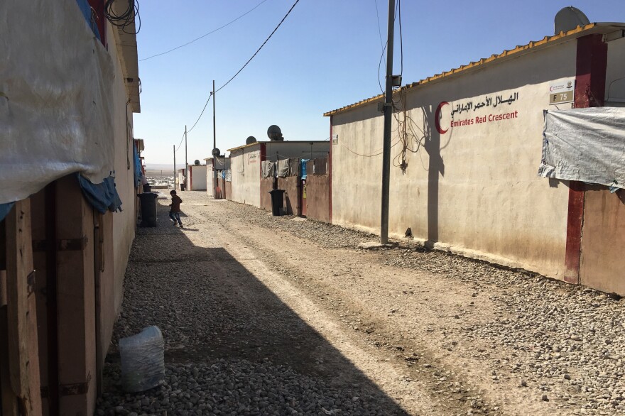 The Dabaga camp is home to Iraqis displaced by the war against ISIS. Aid workers are worried about the effects on children, including thousands who have lost parents in the battle.