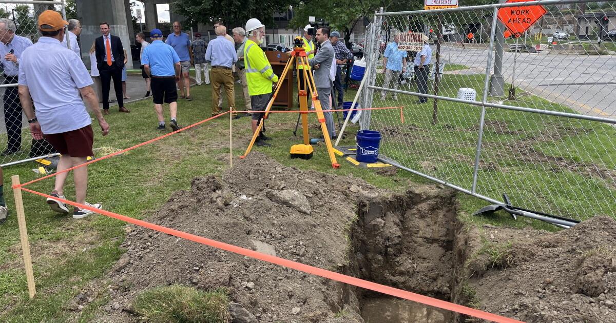 Erie Canal's old Lock One excavated for potential development project