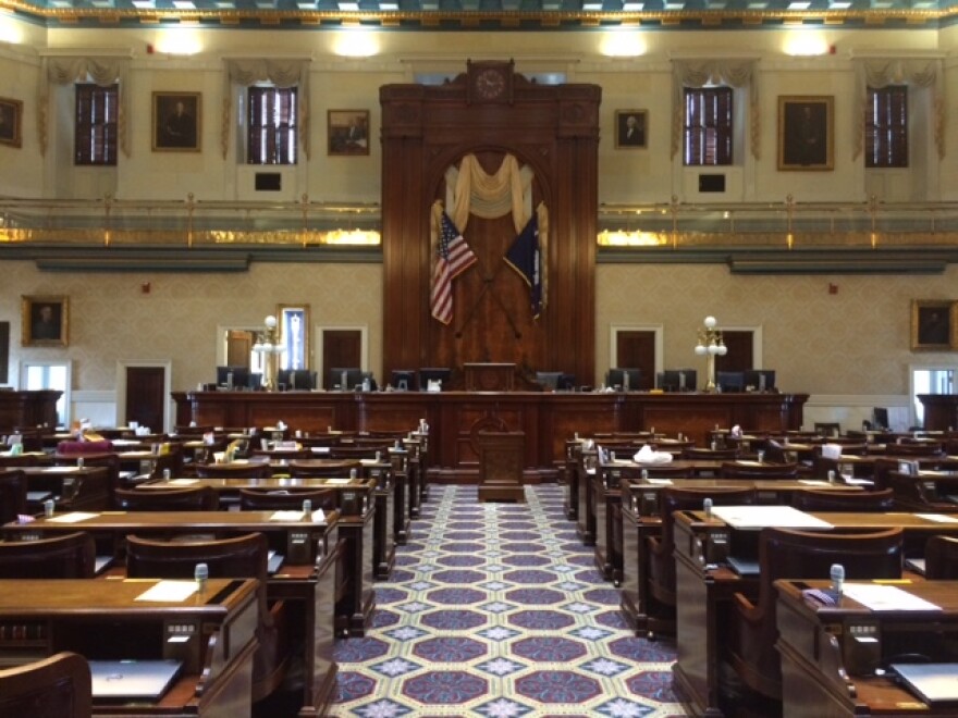 The South Carolina House of Representatives Chamber.
