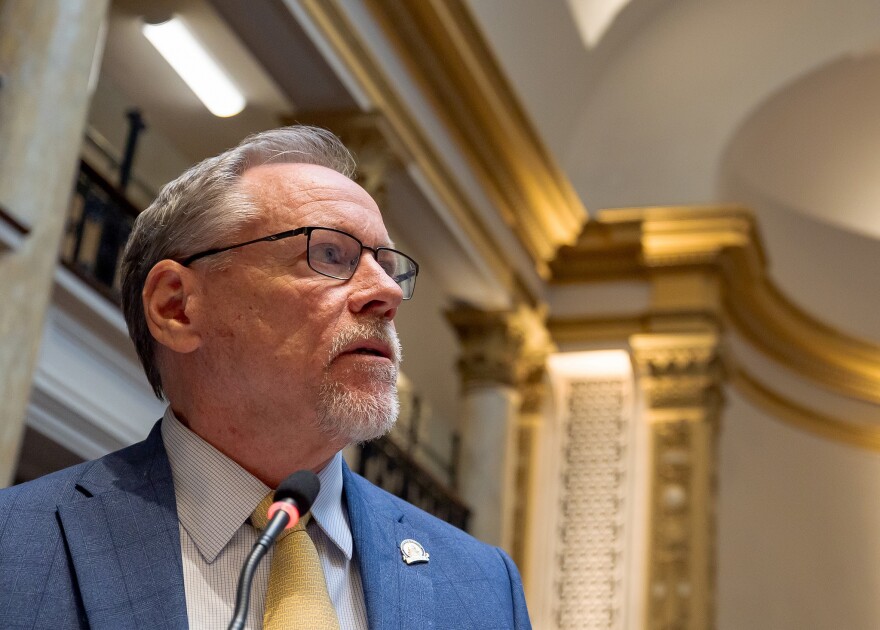 Sen. Steve Rawlings, a Republican from Burlington, says he intends to file a bill that would add strict penalties for those who use public resources for advocacy on ballot questions.