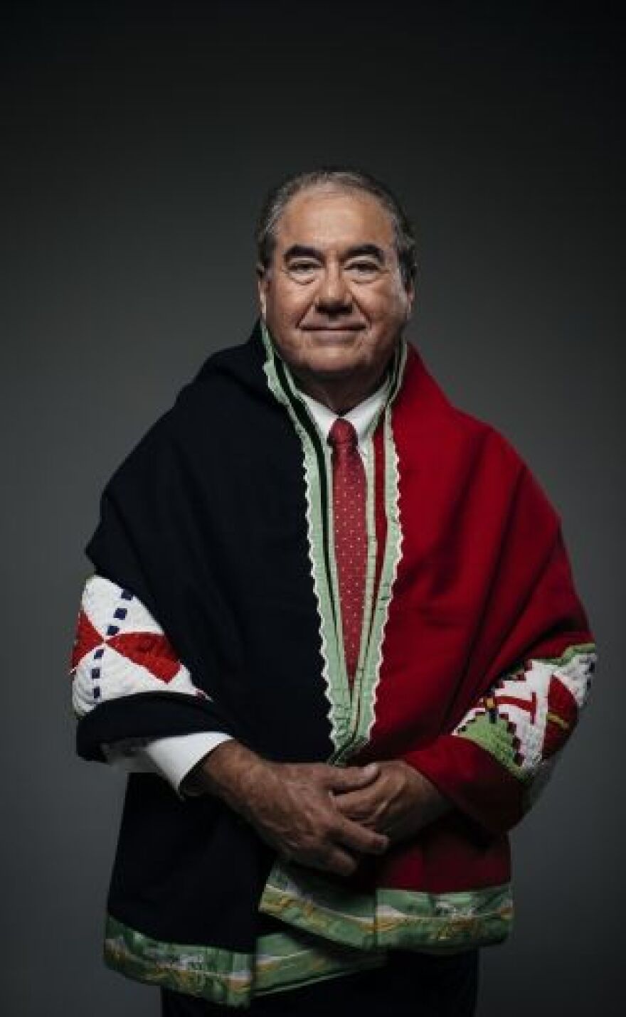 Official portrait of Osage Chief Geoffrey Standing Bear.