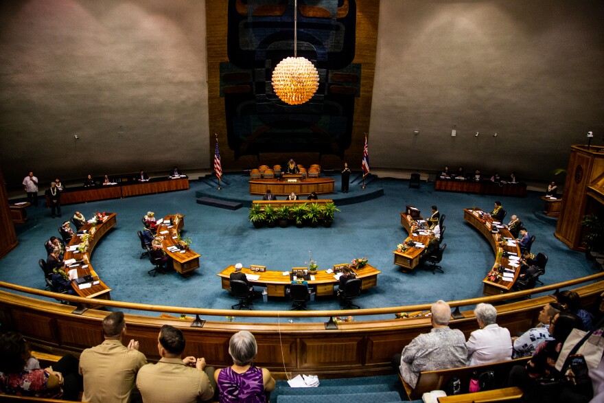 The Senate chamber on opening day. (Jan. 21, 2026)