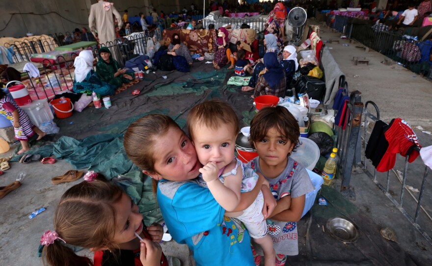 Iraqis at the Baharka camp for displaced people face real danger as the winter approaches with sub-zero temperatures.