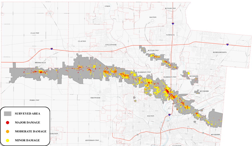 The Memorial Day tornados' path spanned Montgomery County.
