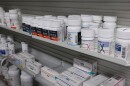 Bottles of medications sit on shelves at the Stormont Vail Retail Pharmacy in Topeka, Kan., Tuesday, June 2, 2026. 