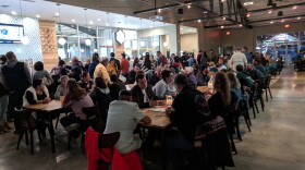 Proof Brewing Company's main bar area.